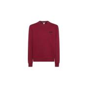 Sun68 Bomulls Crew Neck Sweater Red, Herr