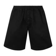 14 Bros Bomull Twill Bermuda Shorts Black, Herr