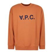 A.p.c. Eliot Sweatshirt Orange, Herr