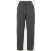 Loro Piana Mysiga Stickade Gr?a Cashmere Track Pants Gray, Dam