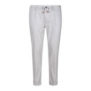 Eleventy Slim-fit Trousers Gray, Herr