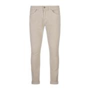 Dondup George Skinny Fit Beige Byxor Brown, Herr