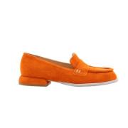 Laura Bellariva Stiliga Moccasin Loafers för kvinnor Orange, Dam