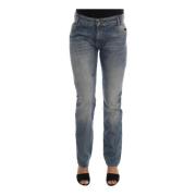 Costume National Blå Stretch Denim Jeans Blue, Dam