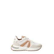 Alexander Smith Vita Lädersneakers för Hissad Stil White, Dam