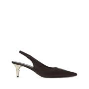 Proenza Schouler Svarta Spike Slingbacks -60Mm Black, Dam