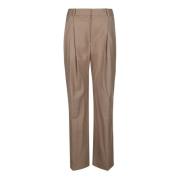 Loulou Studio Wide Trousers Brown, Dam