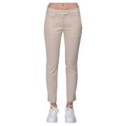 Dondup Slim Fit Byxor Beige, Dam