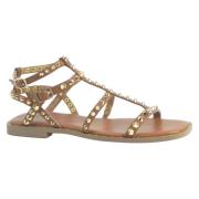 Bibi Lou Platta Sandaler Brown, Dam