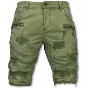 Enos Elastiska herrshorts - Herrkläder shorts - J-9005Gr Green, Herr