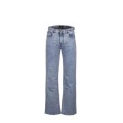 Moorer Indigo Boot Cut Jeans Blue, Dam