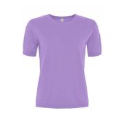 Skovhuus Mjuk O-Neck T-shirt i olika färger Purple, Dam