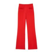 Tara Jarmon Wide Trousers Red, Dam