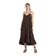 Erika Cavallini Maxi klänningar Brown, Dam