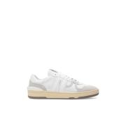 Lanvin Vit Beige Kräm Clay Low Sneakers Beige, Herr