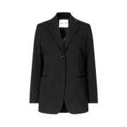 Samsøe Samsøe Klassisk enkelknäppt Mara Blazer Black, Dam