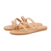 Ancient Greek Sandals Naturliga Slide Sandaler Beige, Dam