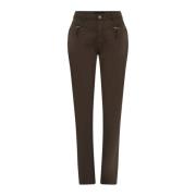 C.Ro Skinny Jeans Brown, Dam