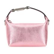 Eéra Rosa Läder Moonbag Handväska Pink, Dam