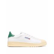 Autry Broderade Logotyp Låga Sneakers White, Herr