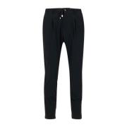 Cruna Slim-fit Trousers Black, Herr