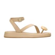 Gia Borghini Platta sandaler Beige, Dam