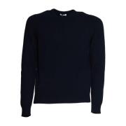 Malo Blå Stickat Herrkläder Aw23 Blue, Herr