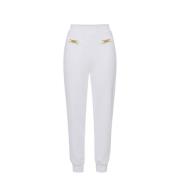 Elisabetta Franchi Sweatpants med elastisk midja White, Dam