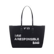 V73 Shoulder Bags Black, Dam