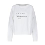 Maison Margiela Vit Bekväm Modetröja White, Dam