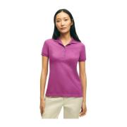 Brooks Brothers Pique Polotröja i Supima-bomull med stretch Purple, Da...