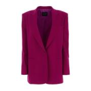 Andamane Tyrian Purple Polyester Blazer Purple, Dam