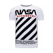 Local Fanatic Nasa Herr T Shirt White, Herr