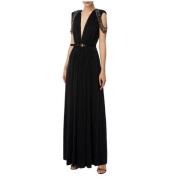 Elisabetta Franchi Elegant Klänning Black, Dam