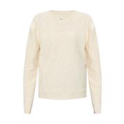 Maison Margiela Stickade plagg med rund hals Beige, Dam