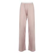 Maison Margiela Rosa Wide Leg Byxor Pink, Dam