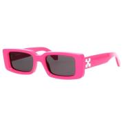 Off White Unisex Arthur Solglasögon i Rosa Acetat Pink, Unisex