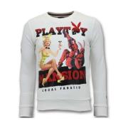 Local Fanatic Exklusiv Män - The Playtoy Mansion - 11-6391W White, Her...