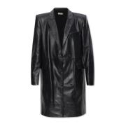 The Mannei Greenock leather coat Black, Dam