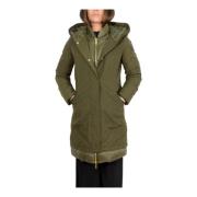 Woolrich Stilig Anorak Parka för Kvinnor Green, Dam