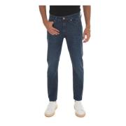 Jeckerson Stone Washed Slim Fit Denim Jeans Blue, Herr