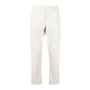 Fay Capri Byxor i Ljus Beige White, Herr