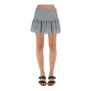 Alessandra Rich Short Skirts Gray, Dam