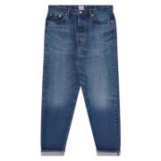 Edwin Lös Tapered Mörkblå Använda Jeans Blue, Herr