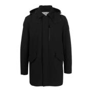 Woolrich Lång Herr Softshell Dunjacka Black, Herr