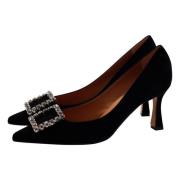 Roberto Festa Svarta Mocka Lilly Pumps Black, Dam