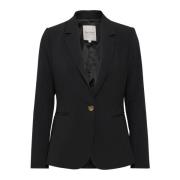 Part Two Klassisk Svart Blazer Black, Dam