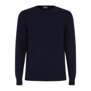 Drumohr Crew Neck Sweater Blue, Herr