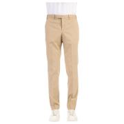 PT Torino Beige Twill Stretch Bomullsbyxor Beige, Herr