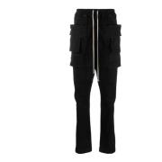 Rick Owens Cargo Dragsko Byxor Black, Herr